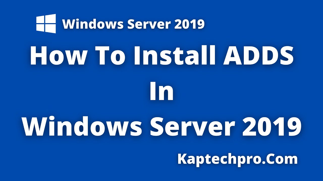 Active Directory Domain Services Setup on Windows Server 2019