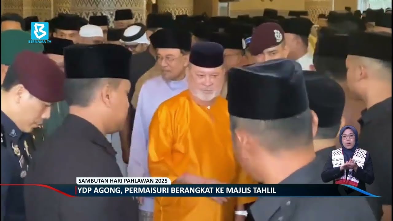 YDP Agong dan Permaisuri Hadiri Majlis Tahlil Sempena Sambutan Hari Pahlawan 2025