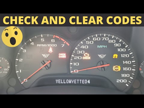 C5 Corvette Check Engine Light and Clear Codes