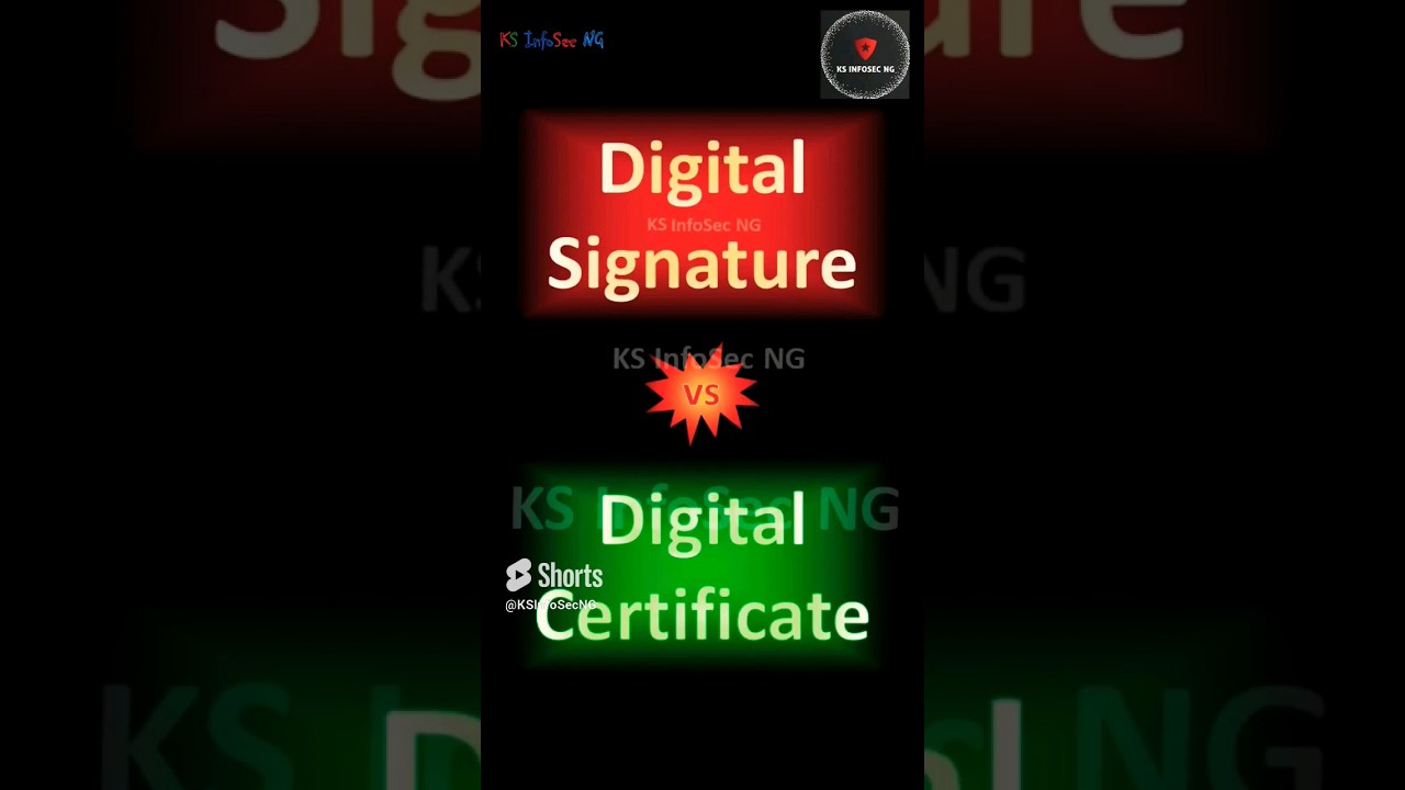 Digital Signature vs Digital Certificate Explained 🔐 | Cybersecurity Basics