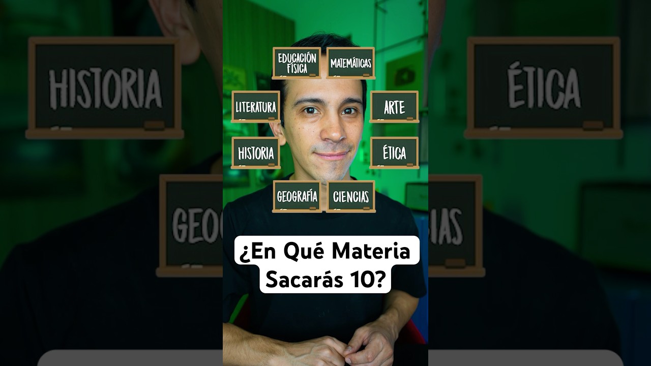¿En qué materia sacarás 10? ✏️