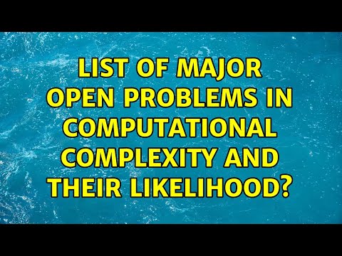 List of major Open Problems in Computational Complexity and their Likelihood? (2 Solutions!!)