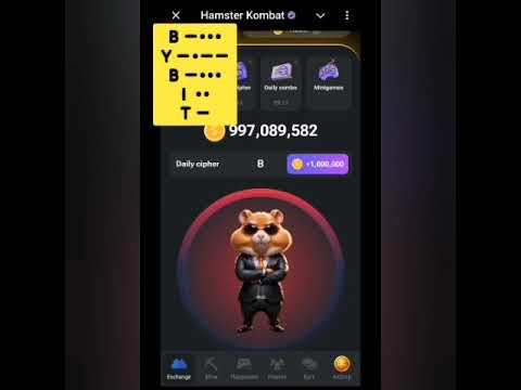 Hamster Kombat Daily Cipher Morse Code 20 September 2024 #hamsterkombat