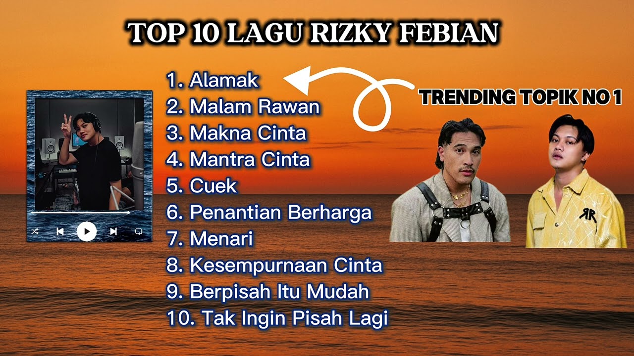 Kumpulan Lagu Terbaik Rizky Febian 2025 - Full Album Tanpa Iklan
