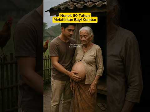 Viral Nenek 60 Tahun Melahirkan Bayi Kembar #shorts #kisahnyata #ai