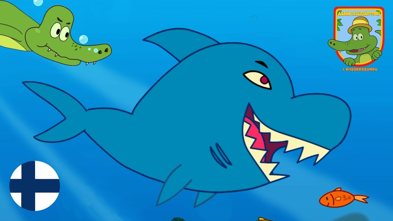 Hai - Aarne Alligaattori ja Viidakkorumpu 🎶 Kaunis laulu veden alla liikkuvasta havainnosta