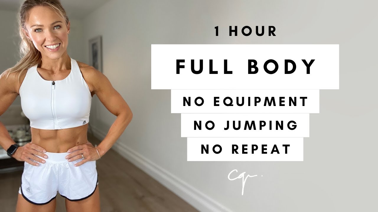 1-Hour No-Repeat Full Body Home Workout 🏋️♂️