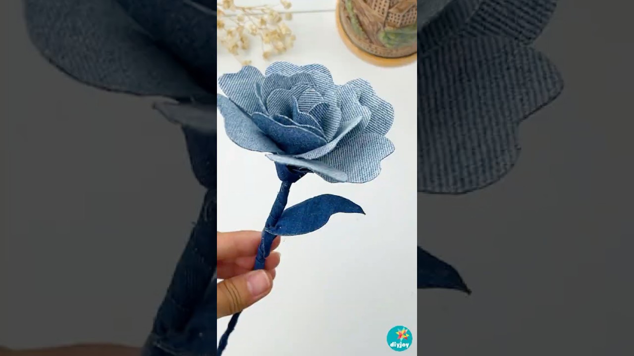 DIY Denim Roses from Old Jeans 🌹