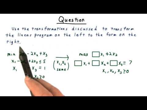 Transformation Quiz - Georgia Tech - Computability, Complexity, Theory: Algorithms