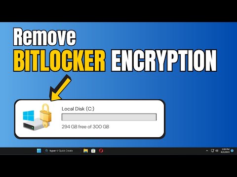 How To Remove/Disable BITLOCKER ENCRYPTION In Windows 11 (EASY)