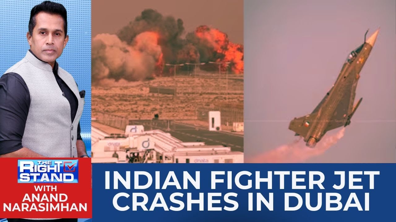 Tejas Fighter Jet Crashes at Dubai Air Show ✈️