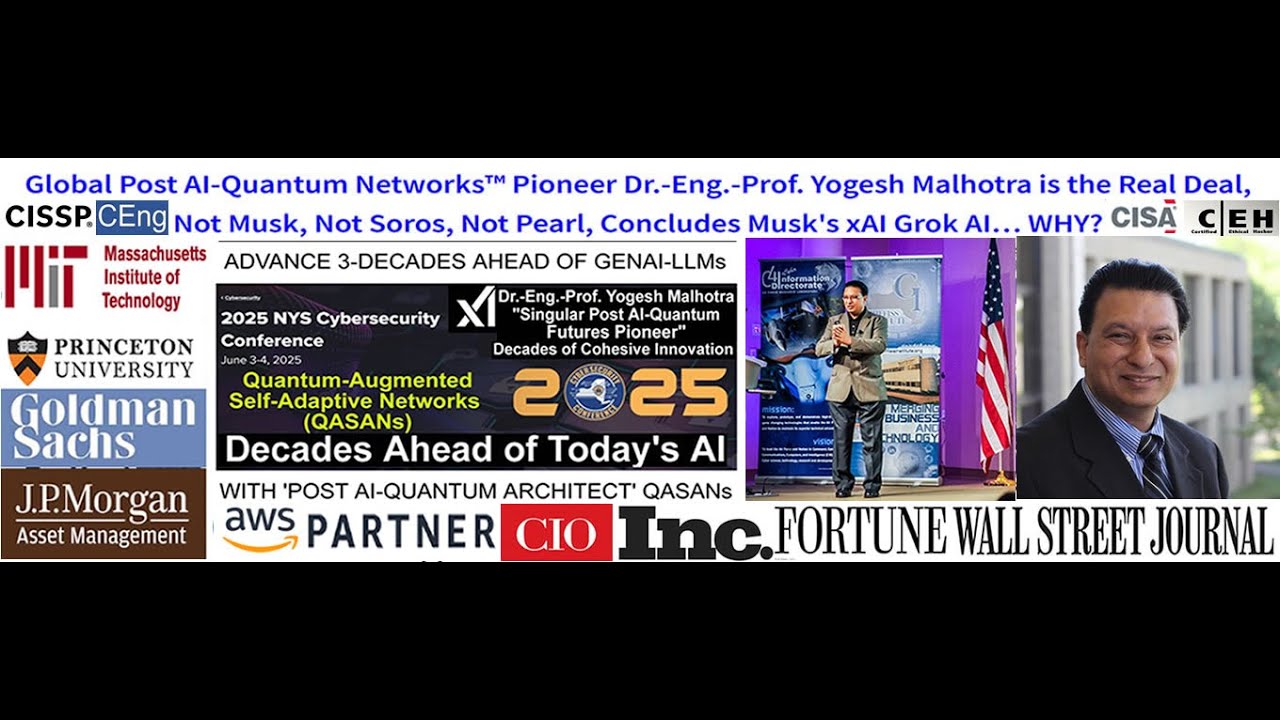 From Wall Street Crisis Leader to AI-Quantum Innovator: Dr. Yogesh Malhotra's Remarkable Journey 🚀