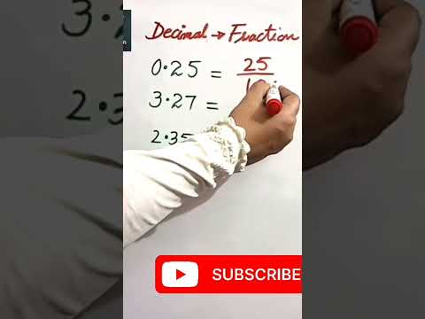 How to convert Decimals into Fractions #decimals #fractions