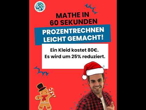 Prozentrechnung einfach erklärt #mathe #mathetipps #holidayswithyoutube