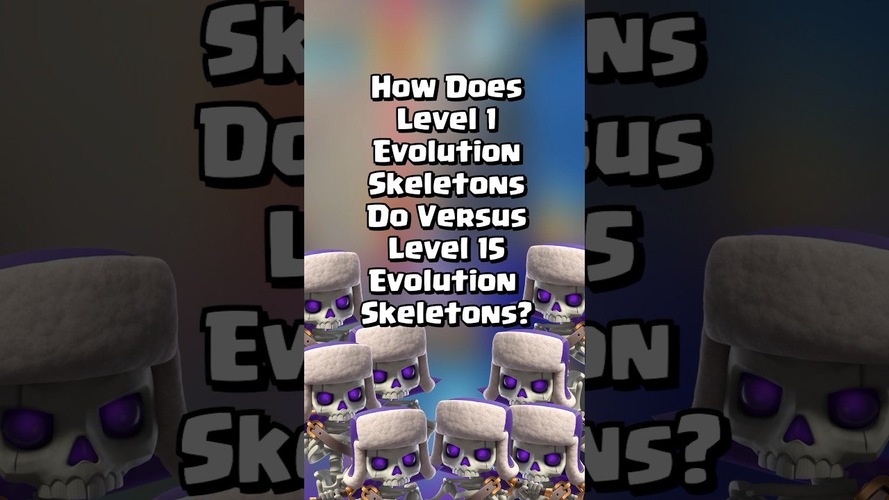 Level 1 vs Level 15 Skeletons: Who Wins? 💀 | Clash Royale Short