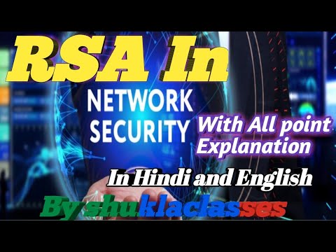 RSA  || In Hindi and English || Network security || for Exam preparation , Definition||#Shortvideo