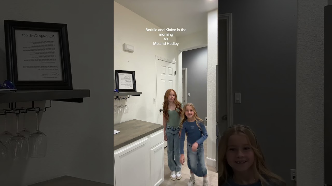 Our mornings 😂😂 #ootd #hair #morningroutine #daughters