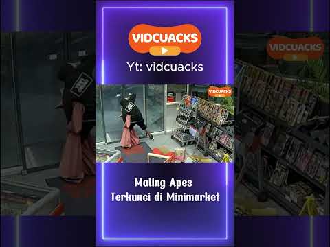 Maling Apes Terkunci di Minimarket #viralnews