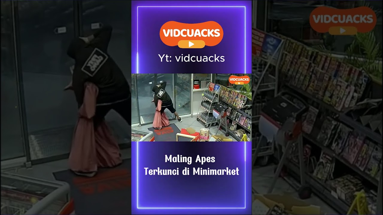 Maling Apes Terkunci di Minimarket #viralnews