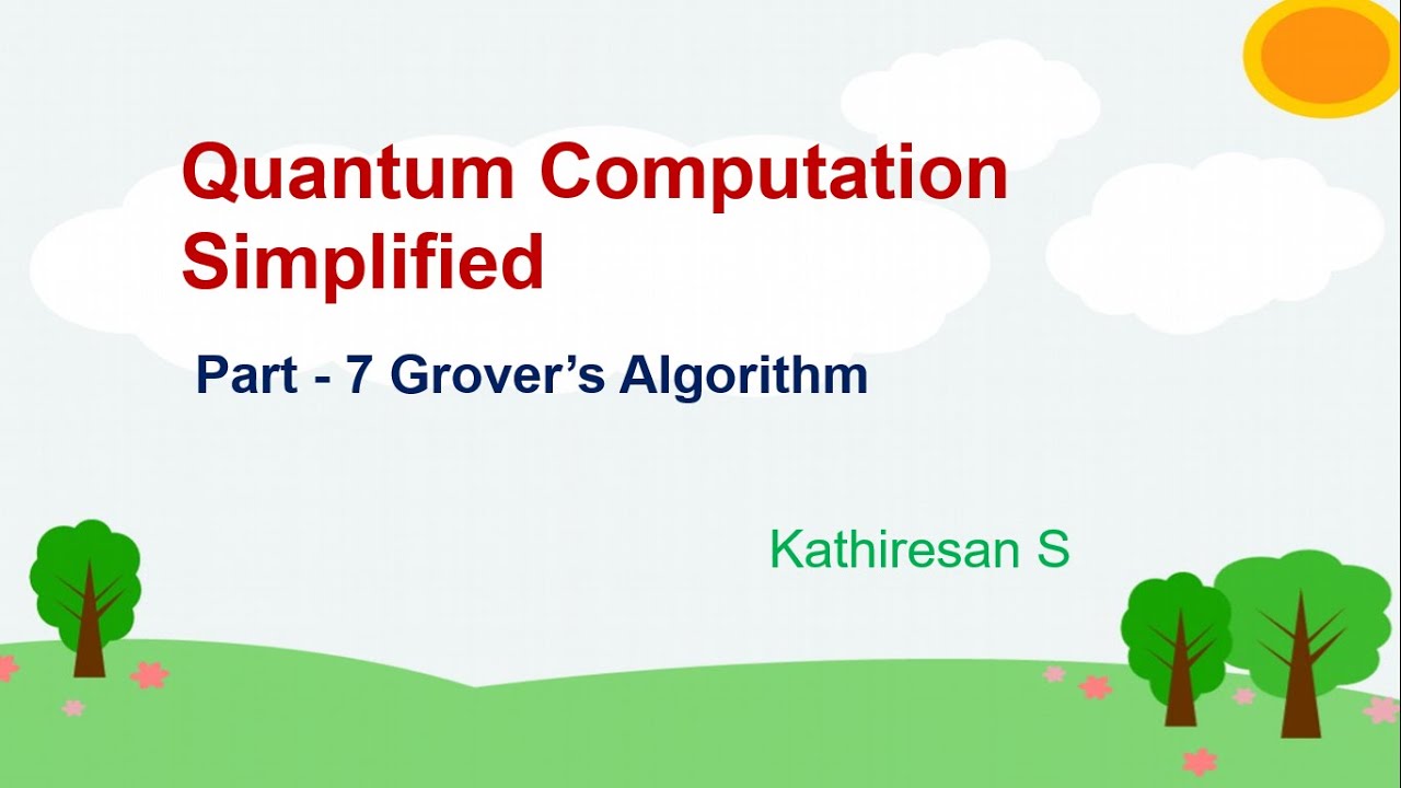 Grover algorithm Simplified