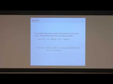 John Schanck - Transcript Secure Signatures Based on Modular Lattices