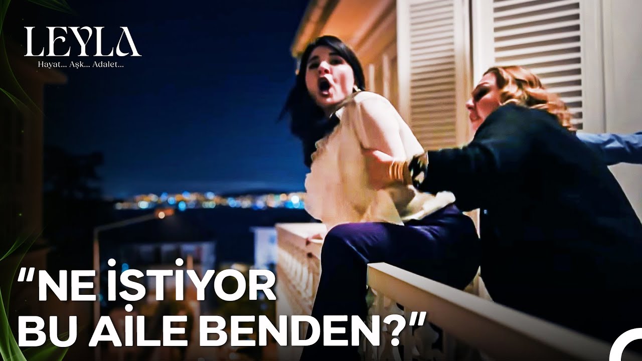 Nur’un Balkon Korkuluğunda Gerilim Dolu Anlar! | Leyla: Hayat, Aşk ve Adalet Bölümleri Şimdi PuhuTV’de