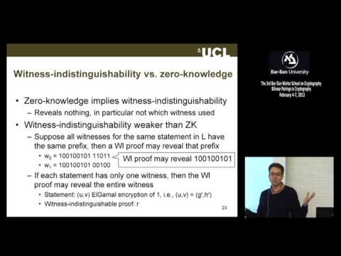3rd BIU Winter School on Cryptography: Non-interactive Zero Knowledge - Jens Groth