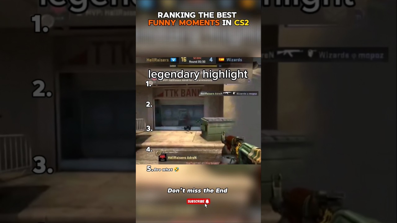 Top 5 Funniest Moments in CS2 😂