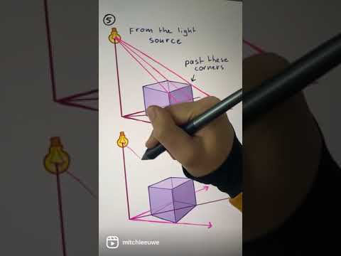 How to draw shadow in perspective