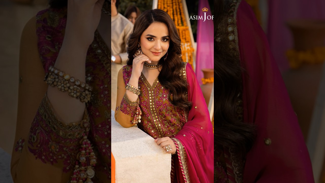 Yumna Zaidi Stuns in Yellow & Pink Dress from Asim Jofa’s Dastaan Collection 🌟