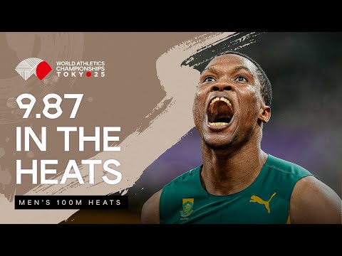 Leotlela stuns in the 100m heats with 9.87 🔥 | World Athletics Championships Tokyo 25