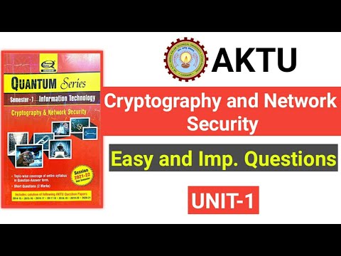 Cryptography and network security unit 1 important questions aktu