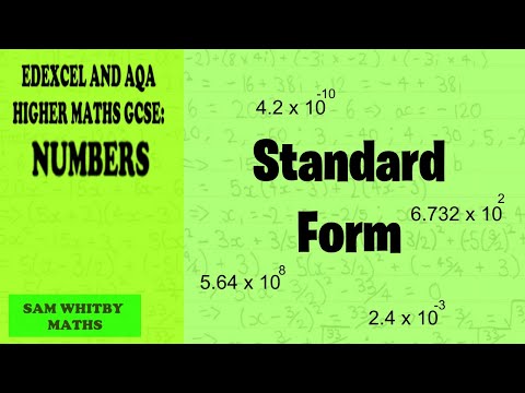 Edexcel & AQA Higher Maths GCSE: Standard Form