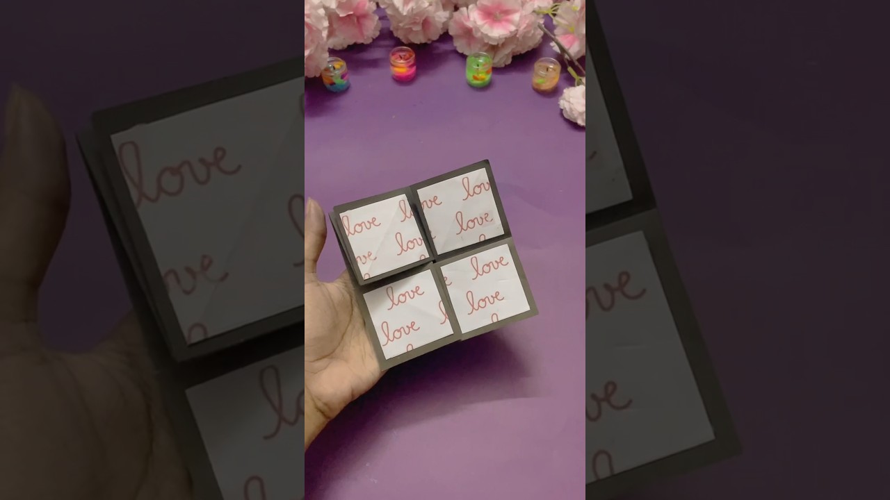 Easy Folded Card Tutorial 🎁 | DIY Gift & Scrapbook Decoration Idea