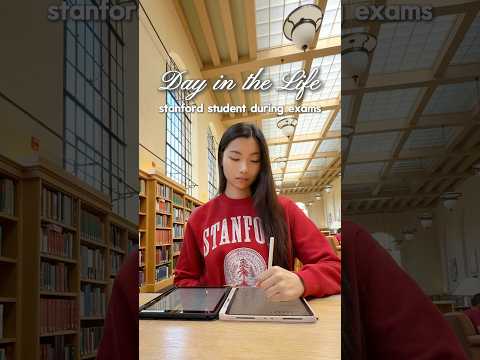 Day in the Life of a Stanford Student During Exams π« #college #studywithme #productivity #studytips