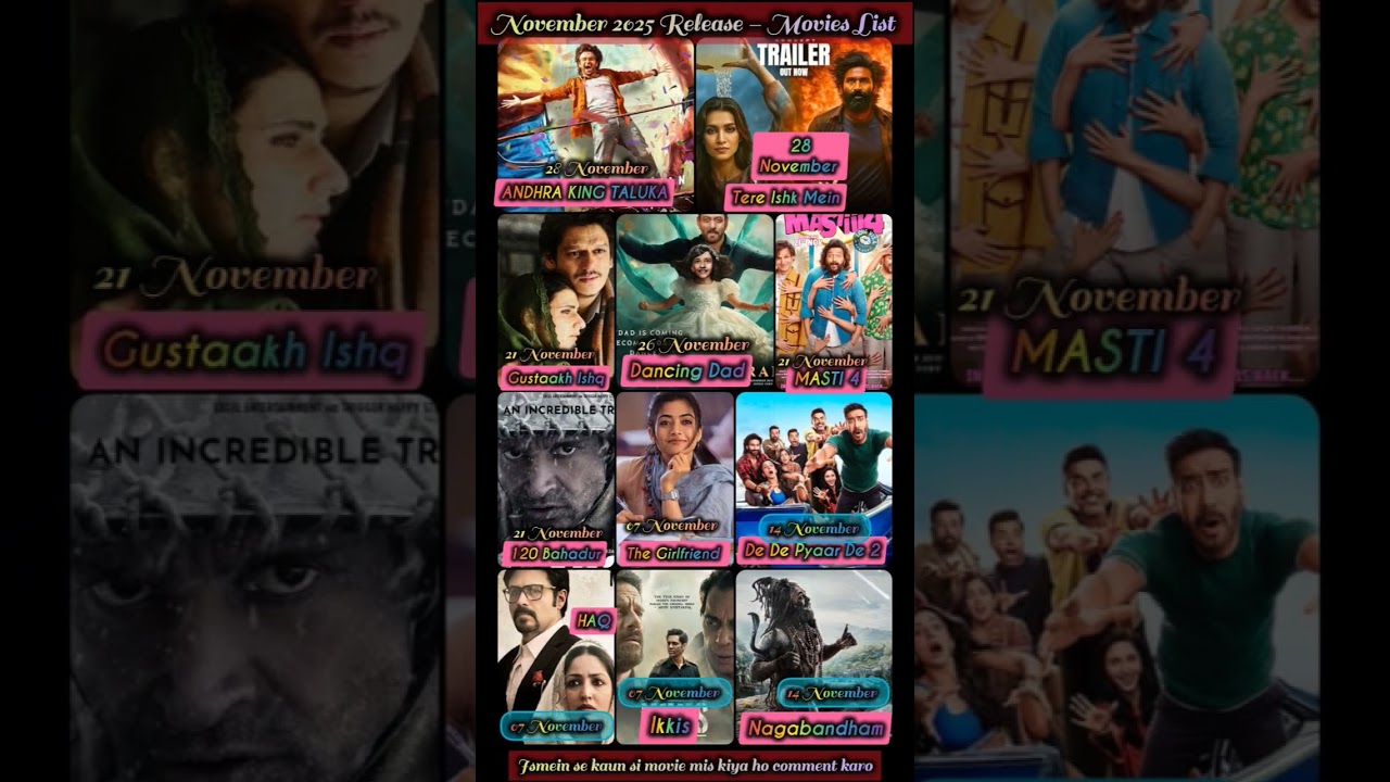 1. November 2025 Bollywood Movie Releases 🎬
