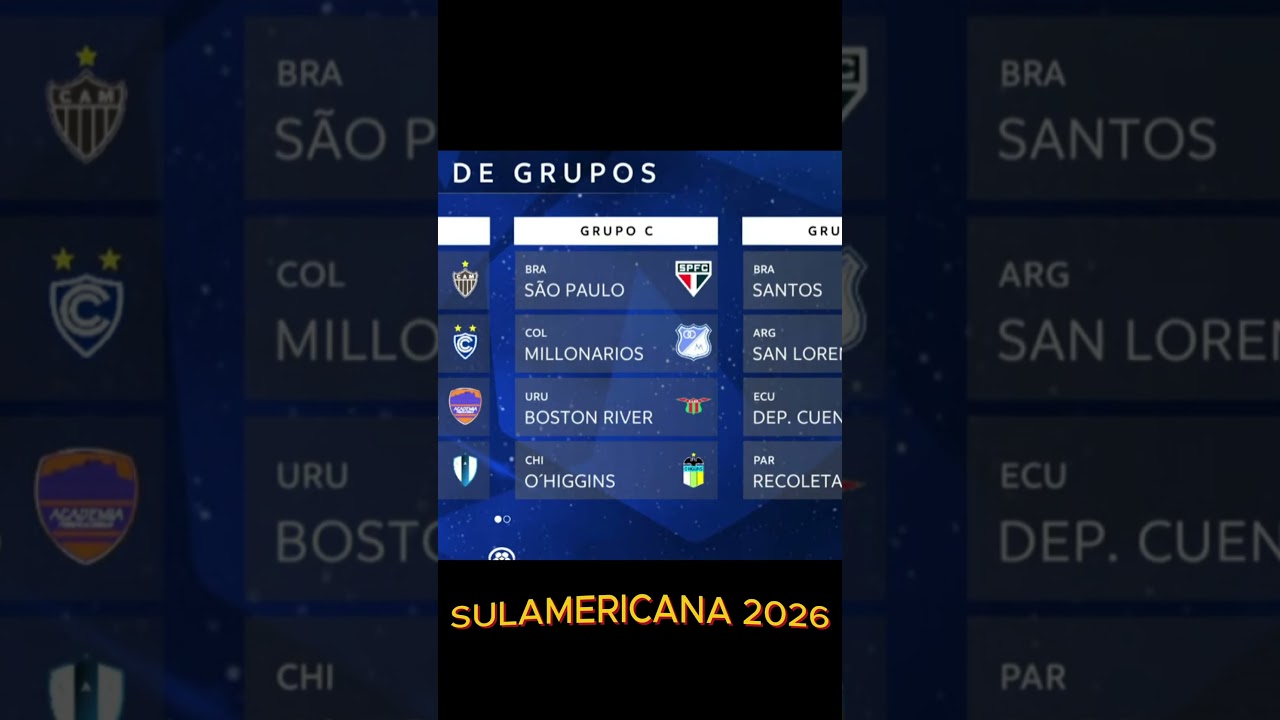 Sul-Americana 2026: Grupos e Confrontos 🔥