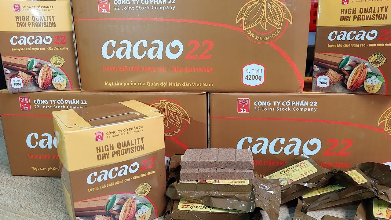 Lương Khô Quân Đội Vị Cacao của Công Ty 22