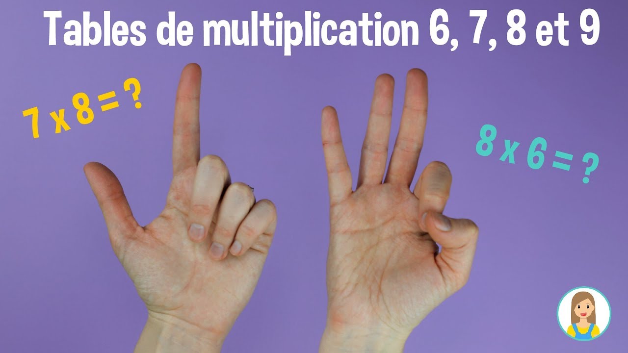 Tables de multiplication avec les doigts ✋