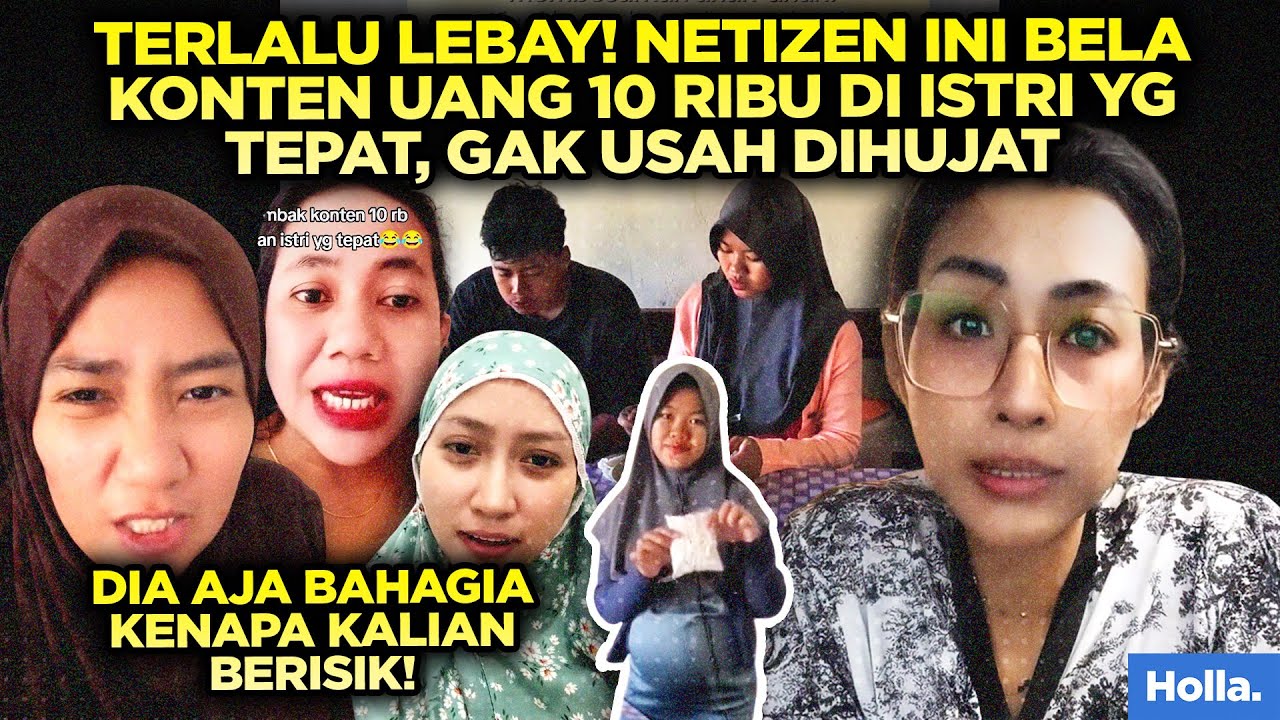 TERLALU LEBAY! NETIZEN INI BELA KONTEN UANG 10 RIBU DI ISTRI YG TEPAT, GAK USAH DIHUJAT