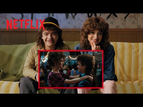 Gaten Matarazzo and Natalia Dyer React To The Snowball Dance Scene | Stranger Things | Netflix