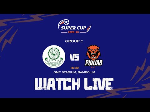 Mohammedan Sporting Club vs Punjab FC | AIFF Super Cup 2025-26 | Group C | LIVE