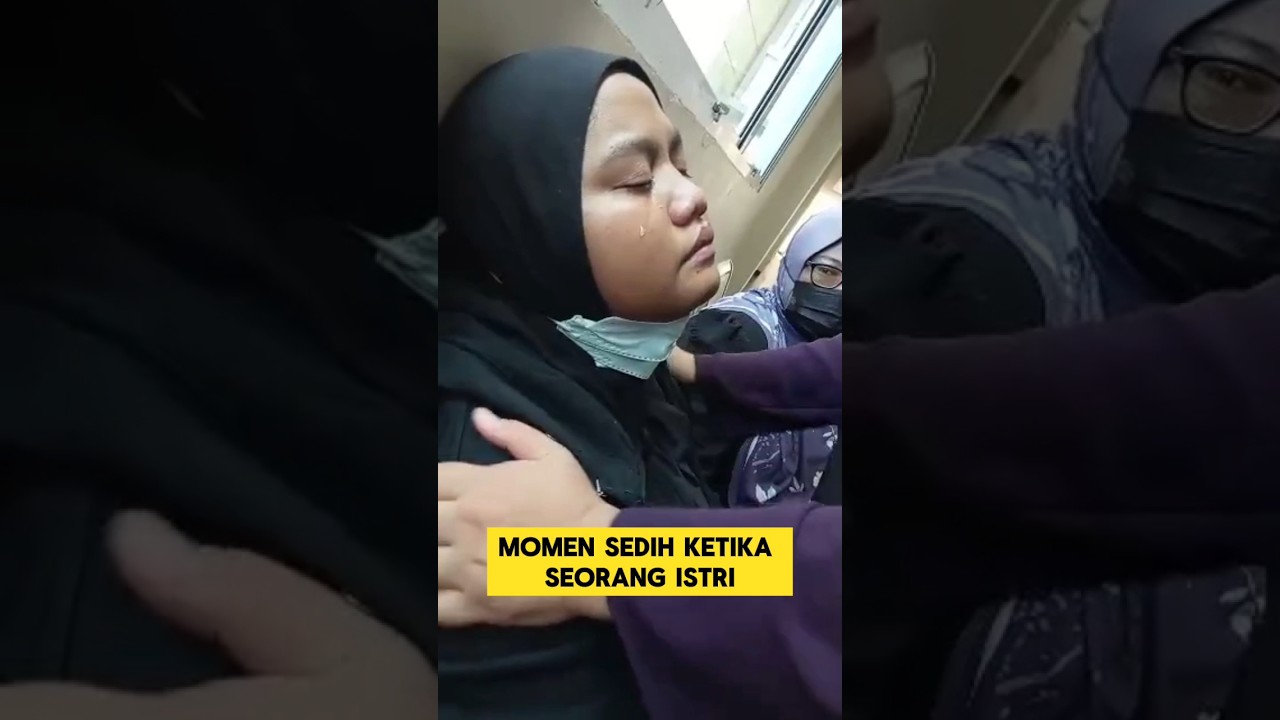 momen sedih ketika seorang istri ditinggal suaminya untuk selama-lamanya ‼️ #sedih #nangis #istri