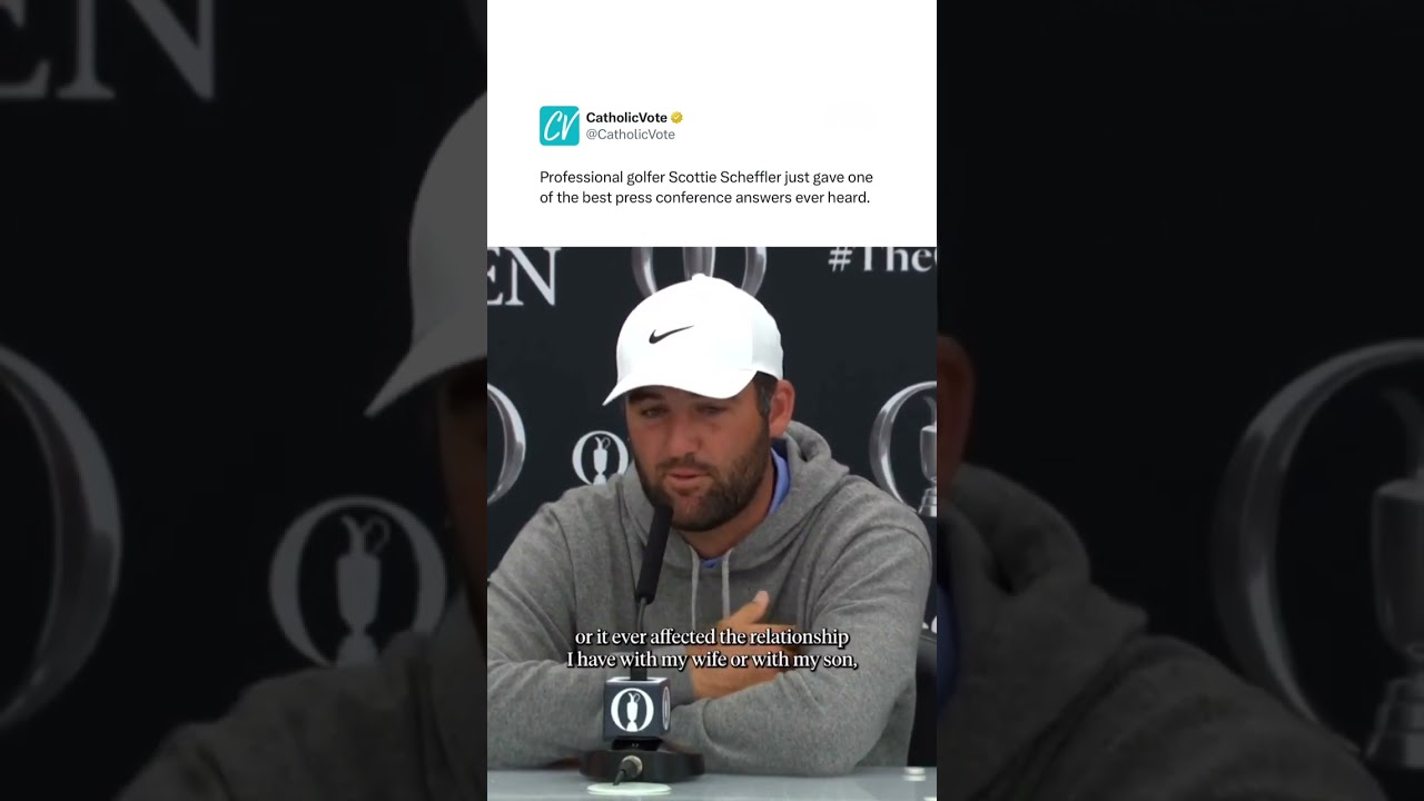 Scottie Scheffler Shares Inspiring Perspective on Priorities During Press Conference