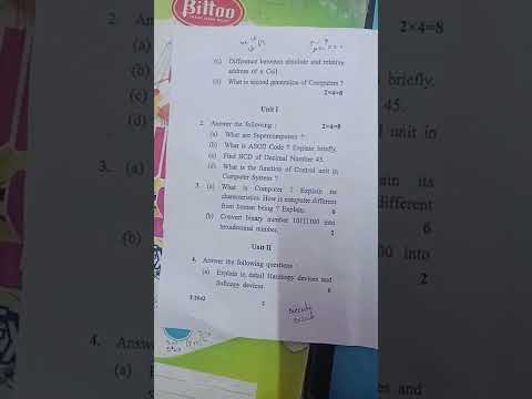 B.Sc 1st year computer science