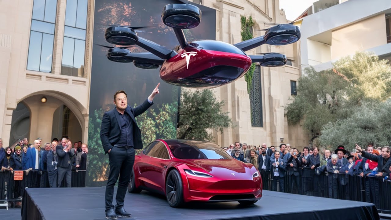 Elon Musk Unveils First Flying Tesla Prototype 🚗✈️ — A Game-Changer in Transportation