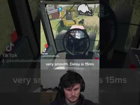Testing #trackhat sensor vs android head tracking in #farmingsimulator  get yours at trackhat.org