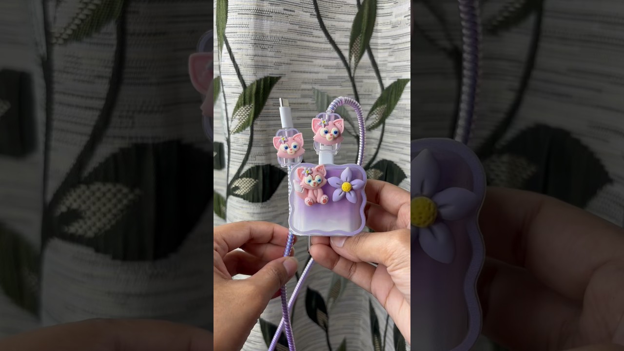 Meyaar Wave-Shaped iPhone Charger Cable Protector with 3D Cute Pattern