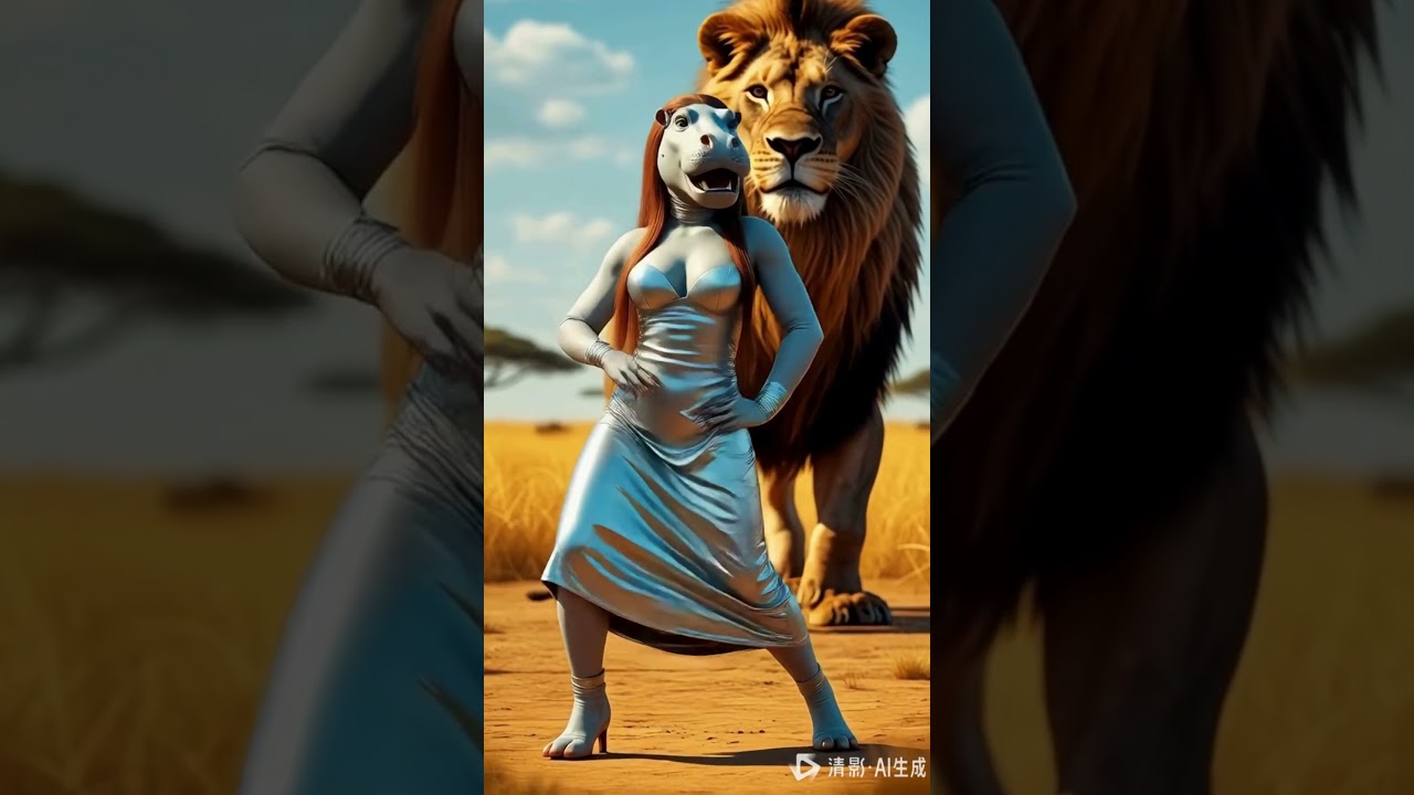 Wild Animal Dance Party 🐺🦎🐘 | Surreal Fantasy Dance Shorts