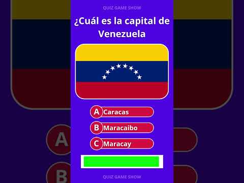 ¿Cuánto sabes de Geografía? 🌎 Adivina las capitales del Mundo - ¿Cuál es la capital de Venezuela?